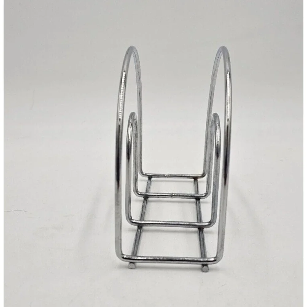 Napkin Mail Letter Holder Chrome Wire Metal Table Picnic Freestanding Organizer